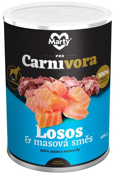 ProCarnivora MARTY konzerva pro psy ProCarnivora-losos+směs 400 g