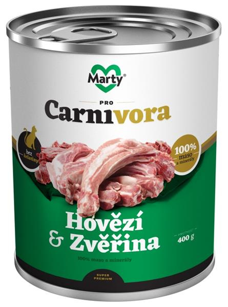 ProCarnivora MARTY konzerva pro kočky ProCarnivora-hovězí+zvěřina 400g