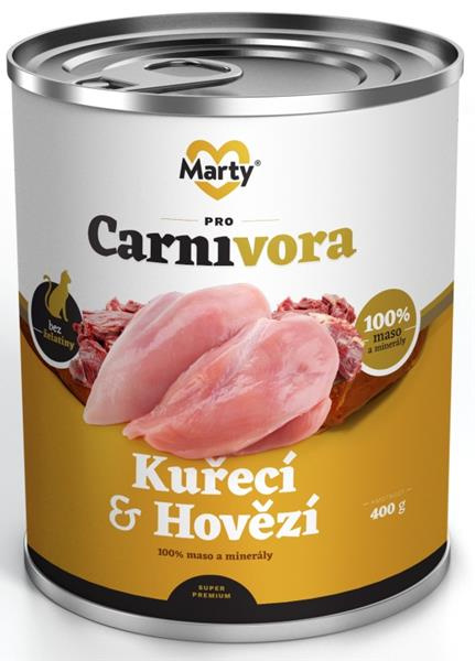 ProCarnivora MARTY konzerva pro kočky ProCarnivora-kuře+hovězí 400g