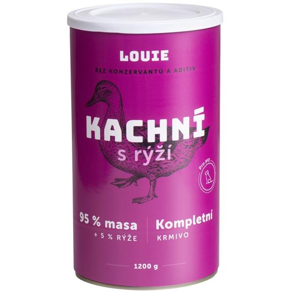Louie konz. pro psy kachní s rýží 1200 g 
