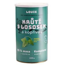 Konzerva LOUIE krůtí s lososem a kopřivou 400g