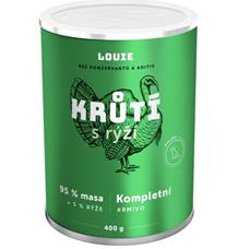 Louie konz. pro psy krůtí s rýží 1200g 