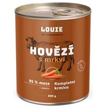 Louie konz. pro psy hovězí s mrkví 800 g
