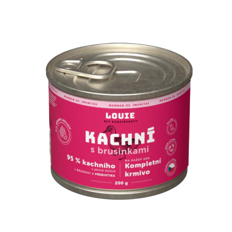 Konzerva LOUIE kachní s brusinkami 200g