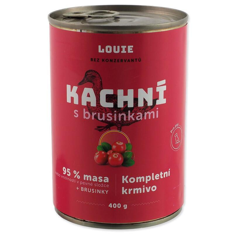 Konzerva LOUIE kachní s brusinkami 400 g