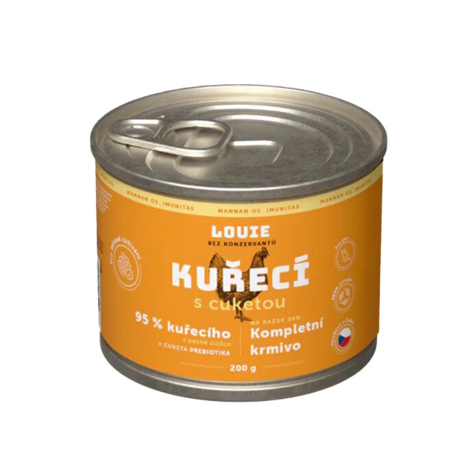 Konzerva LOUIE kuřecí  s cuketou 200g