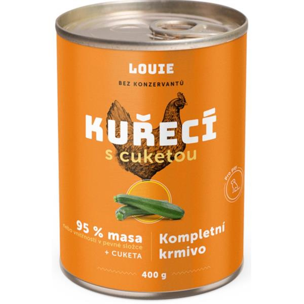 Konzerva LOUIE kuřecí  s cuketou 400g