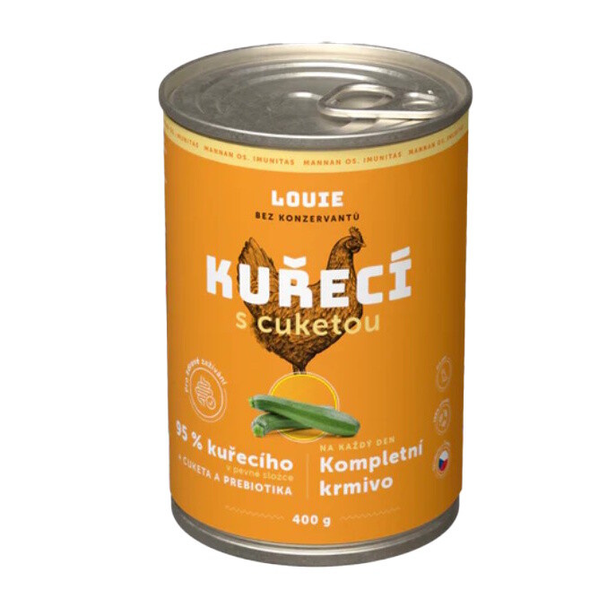 Konzerva LOUIE kuřecí  s cuketou 400g