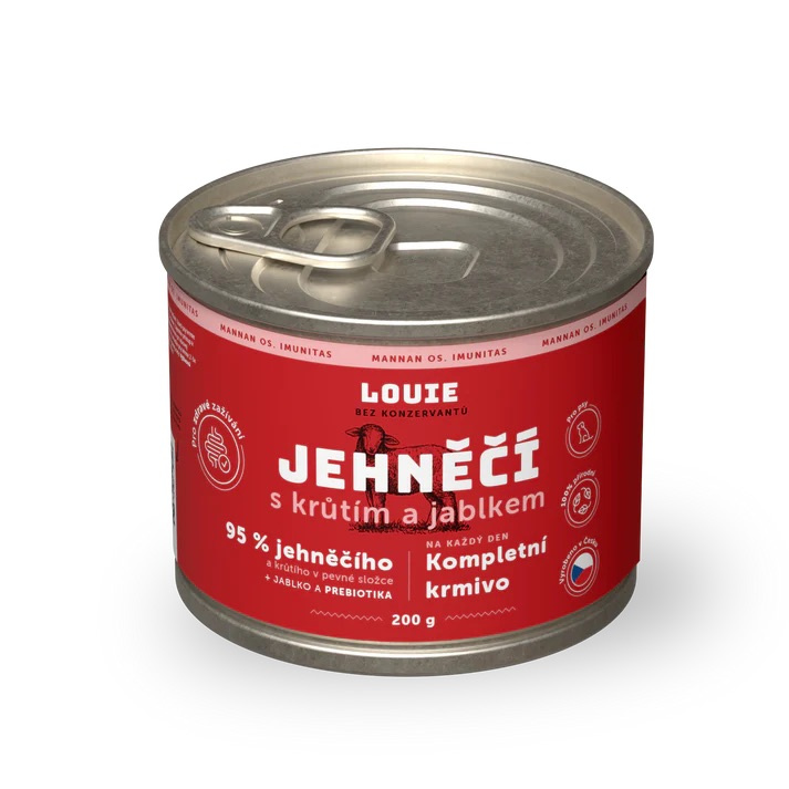 Louie Kompletní krmivo jehněčí s krůtím a jablkem pro psy