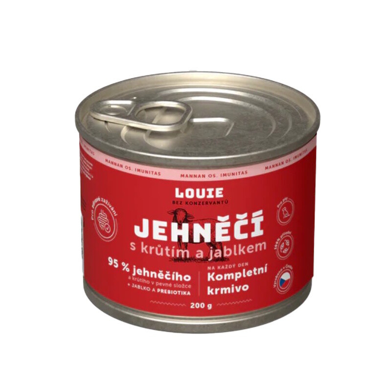 Louie Kompletní krmivo jehněčí s krůtím a jablkem pro psy