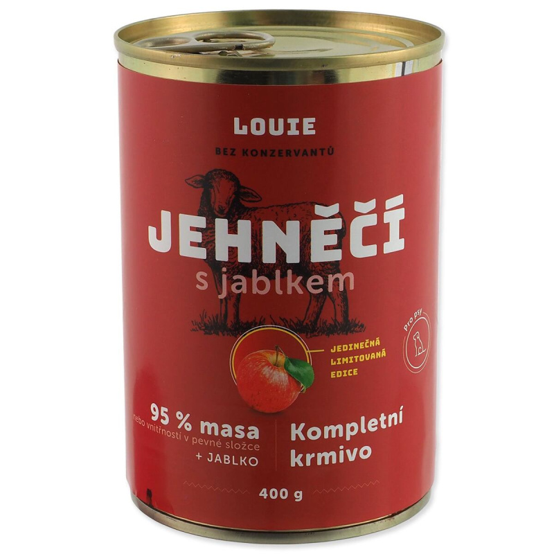 Louie Kompletní krmivo jehněčí s jablkem pro psy