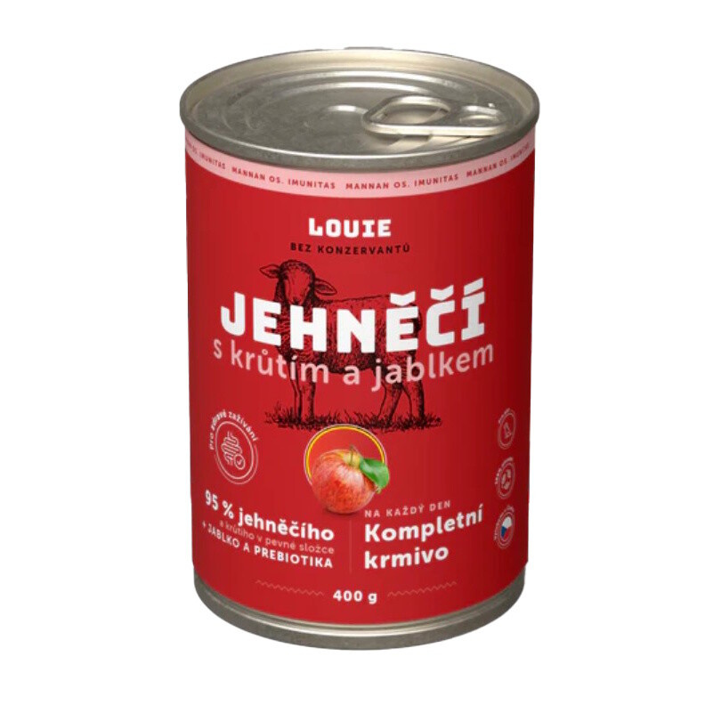 Louie Kompletní krmivo jehněčí s jablkem pro psy