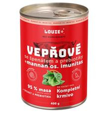 Louie konz.pro psy vepřové,špenát,prebiotika 400g