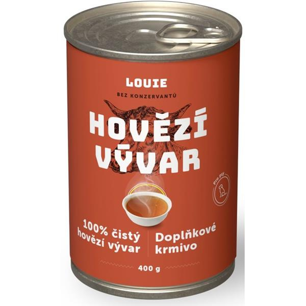 Louie Doplňkové krmivo hovězí vývar pro psy a kočky