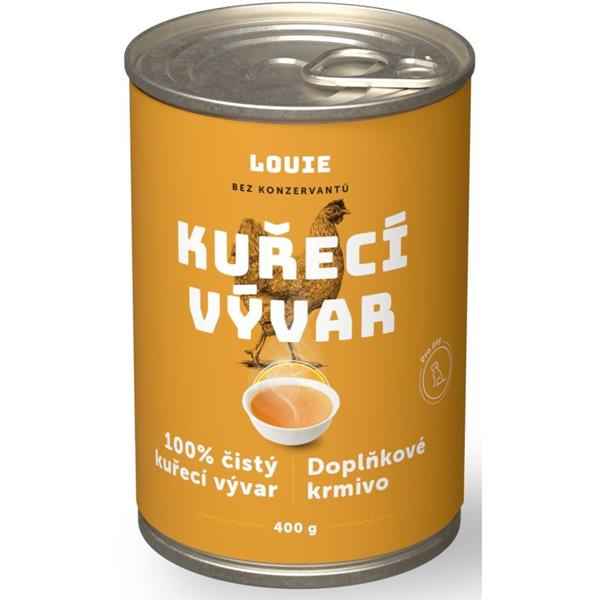 Louie Doplňkové krmivo kuřecí vývar pro psy a kočky