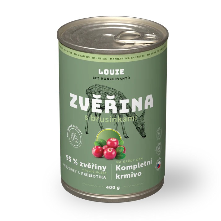 Louie Kompletní krmivo zvěřina s brusinkami pro psy