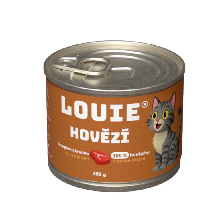 Louie Cat konz. Hovězí s prebiotiky 200g