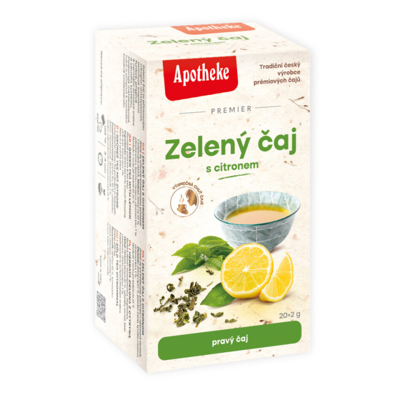 APOTHEKE Zelený čaj s citronem 20 sáčků