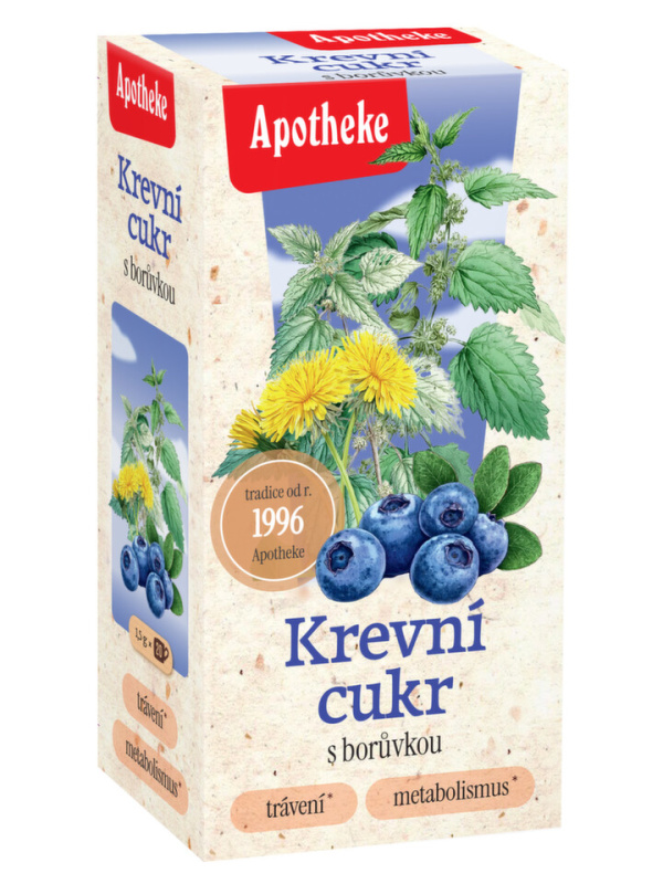 APOTHEKE Na krevní cukr s borůvkou 20x1,5 g