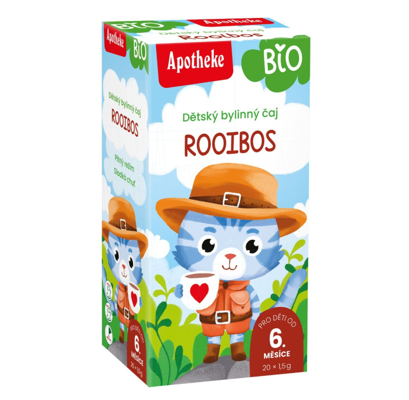 APOTHEKE Dětský čaj Rooibos BIO 20x1,5 g