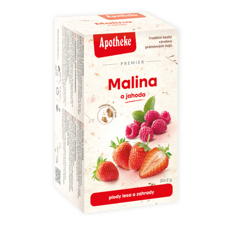 APOTHEKE Malina + jahoda s echinaceou 20 sáčků