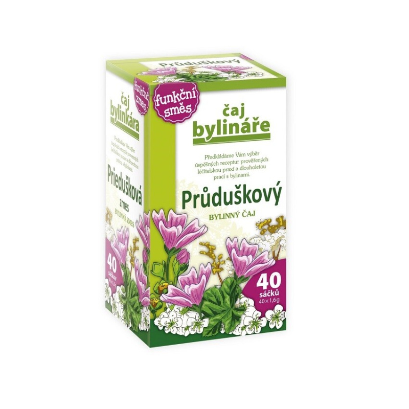 BYLINÁŘ Průduškový bylinný čaj 40x1.6 g
