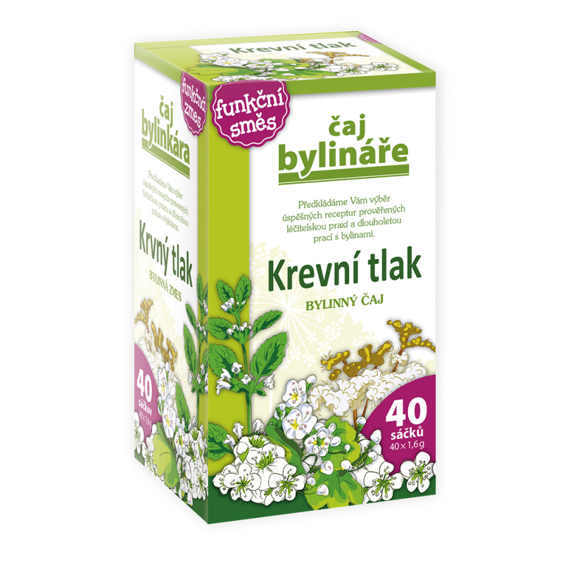 BYLINÁŘ Bylinný čaj krevní tlak 40x1.6 g