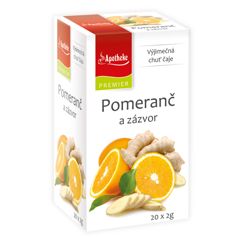APOTHEKE Pomeranč a zázvor 20x2 g