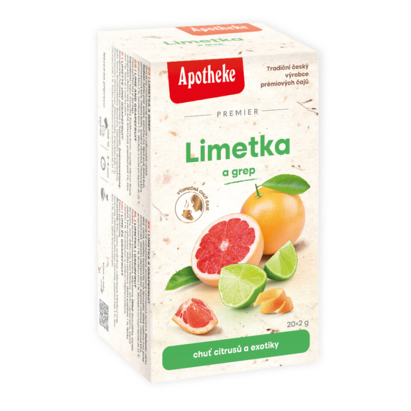 APOTHEKE Limetka a grep 20 sáčků