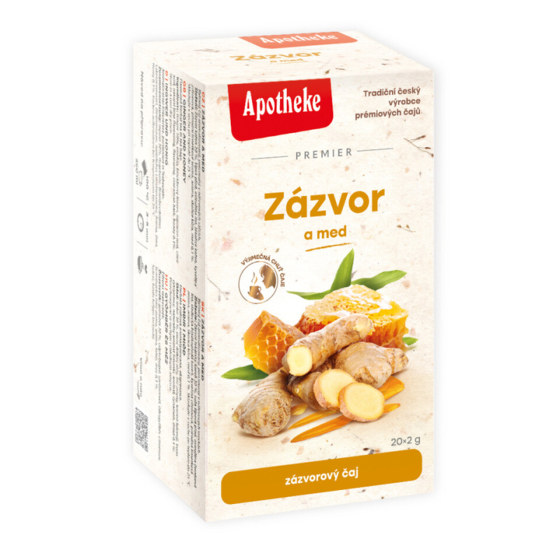 APOTHEKE Zázvor a med čaj 20 sáčků