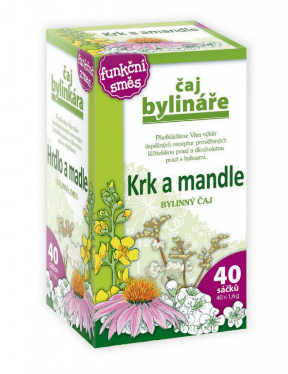 BYLINÁŘ Bylinný čaj krk a mandle 40x1.6 g