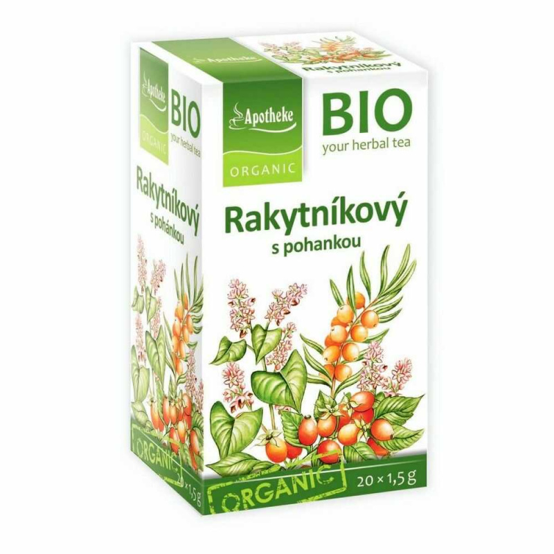 APOTHEKE Čaj rakytníkový s pohankou BIO 20 sáčků