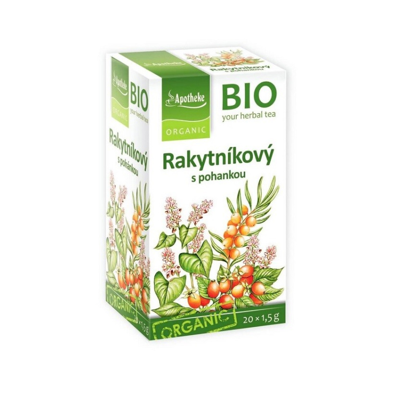 APOTHEKE Čaj rakytníkový s pohankou BIO 20 sáčků