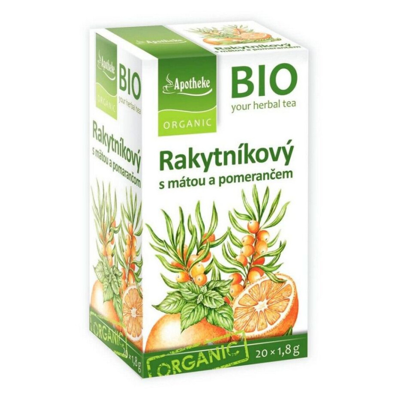 APOTHEKE Rakytníkový čaj s mátou BIO 20 sáčků
