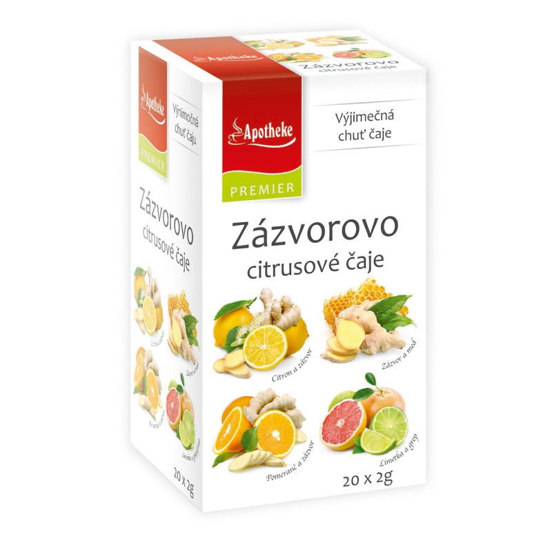 APOTHEKE Zázvorovo citrusové čaje 4 v 1 20 sáčků