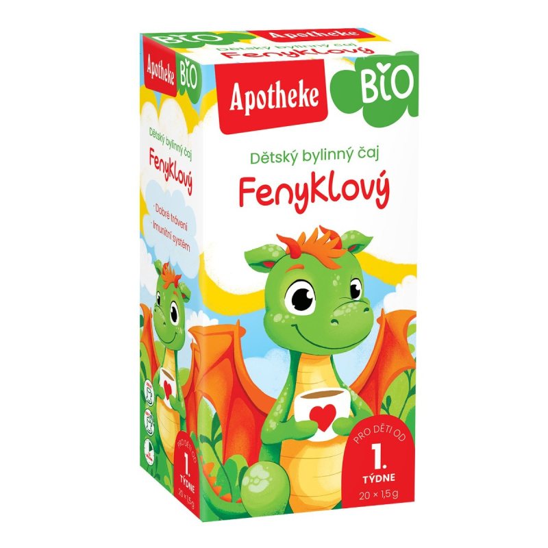 APOTHEKE Dětský čaj fenyklový BIO 20 sáčků