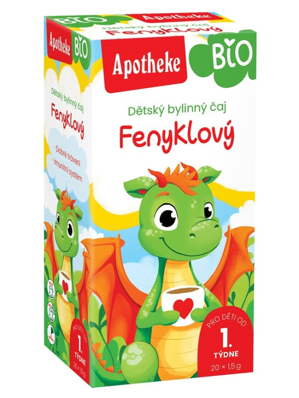 APOTHEKE Dětský čaj fenyklový BIO 20 sáčků
