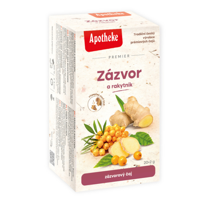 APOTHEKE Zázvor a rakytník 20x2 g