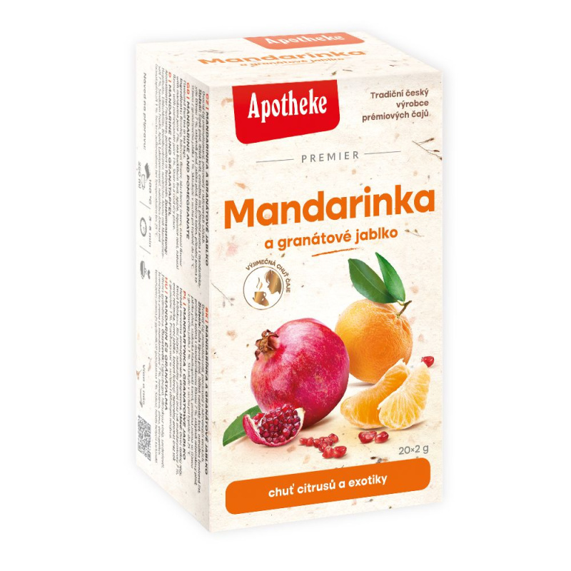 APOTHEKE Mandarinka + granátové jablko čaj 20x2 g
