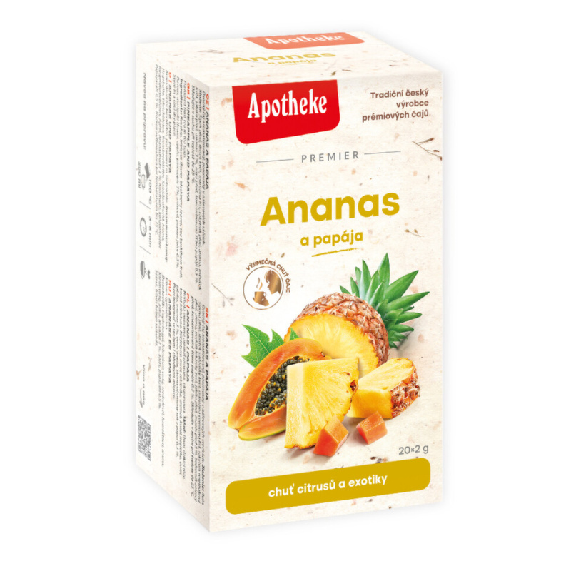 APOTHEKE Ananas a papája 20x2 g