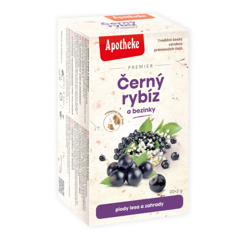 APOTHEKE Černý rybíz a bezinky 20x2 g