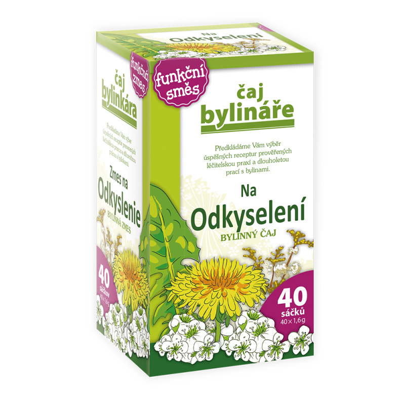 BYLINÁŘ Bylinný čaj na odkyselení organismu 40x1.6 g