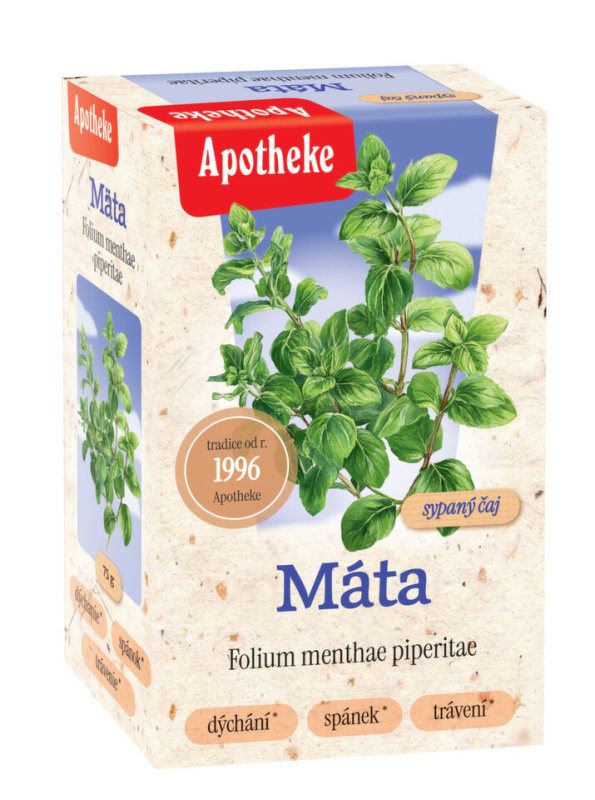 APOTHEKE Máta peprná sypaný čaj 75 g
