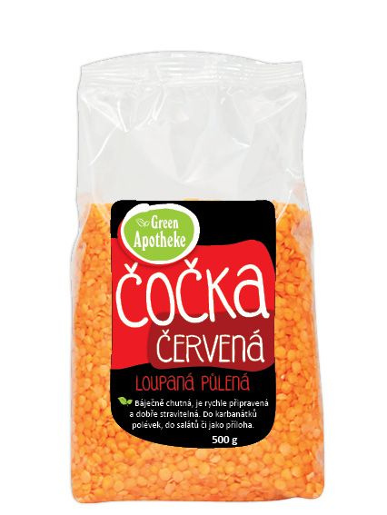 GREEN APOTHEKE Čočka červená loupaná půlená 500 g