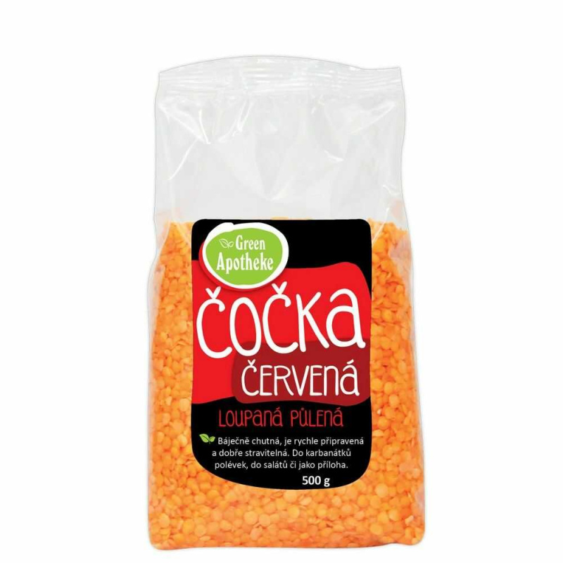 GREEN APOTHEKE Čočka červená loupaná půlená 500 g