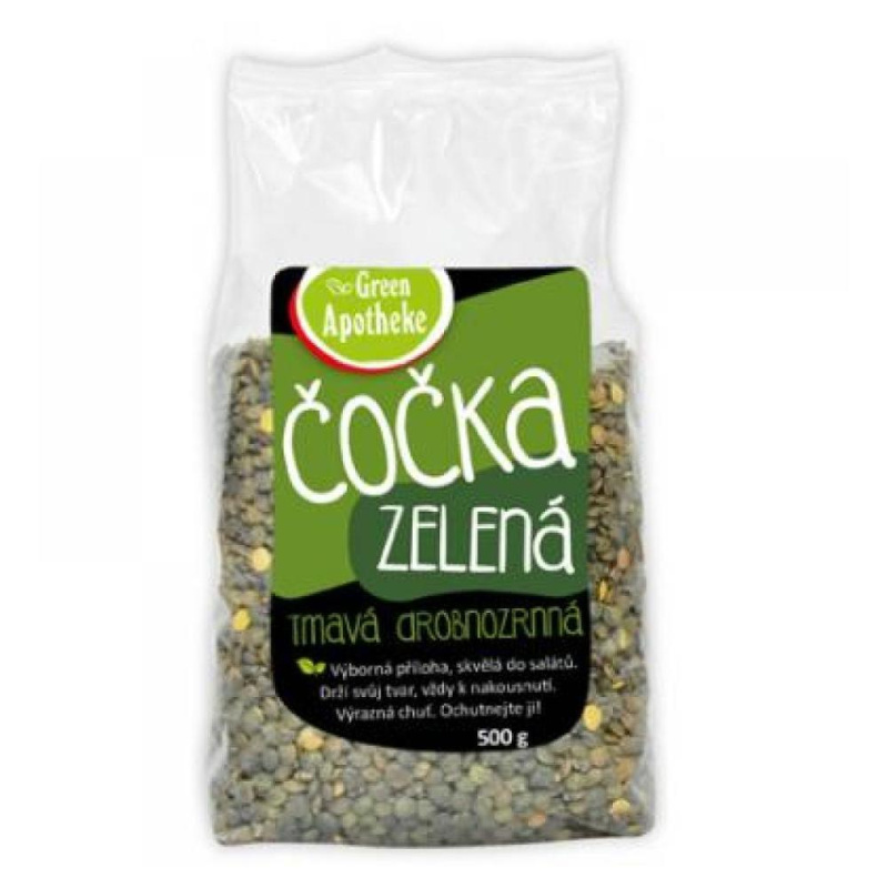 GREEN APOTHEKE Čočka zelená tmavá 500 g