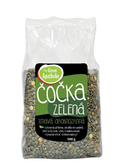 GREEN APOTHEKE Čočka zelená tmavá 500 g