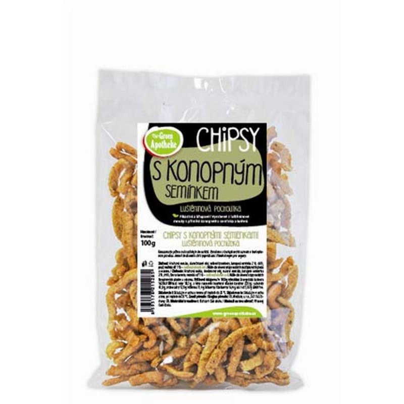 GREEN APOTHEKE Chipsy s konopným semínkem a chilli 100 g