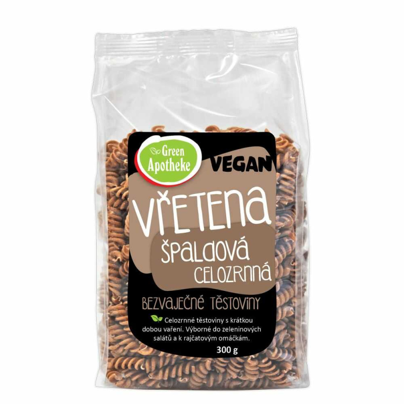 GREEN APOTHEKE Vřetena špaldová celozrnná 300 g