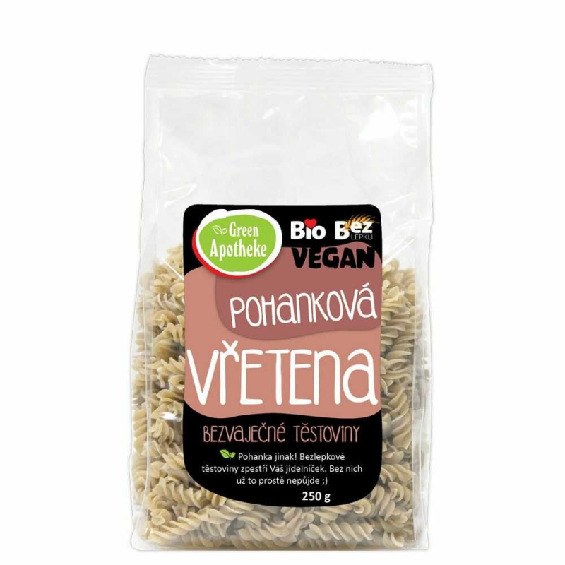 GREEN APOTHEKE Vřetena pohanková bez lepku BIO 250 g